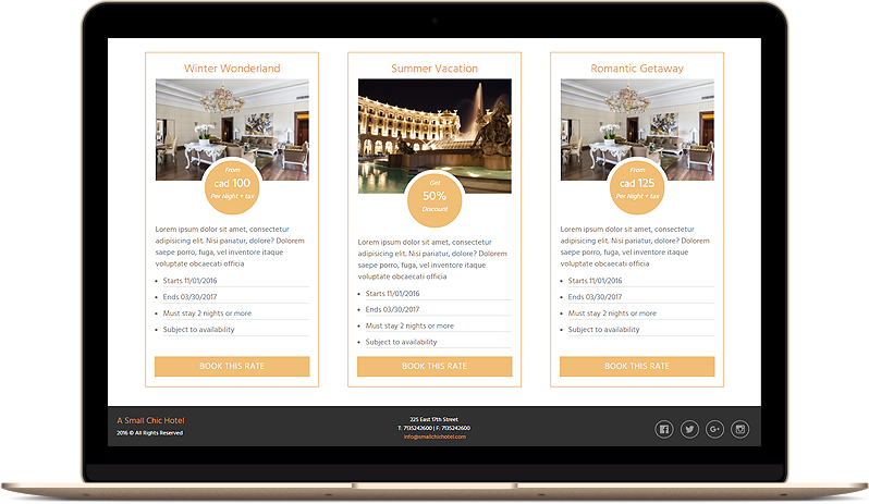 LuxuryRes Hotel Website Design